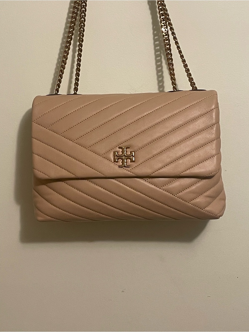 Tory Burch Quilted Shoulder Bag in Blush